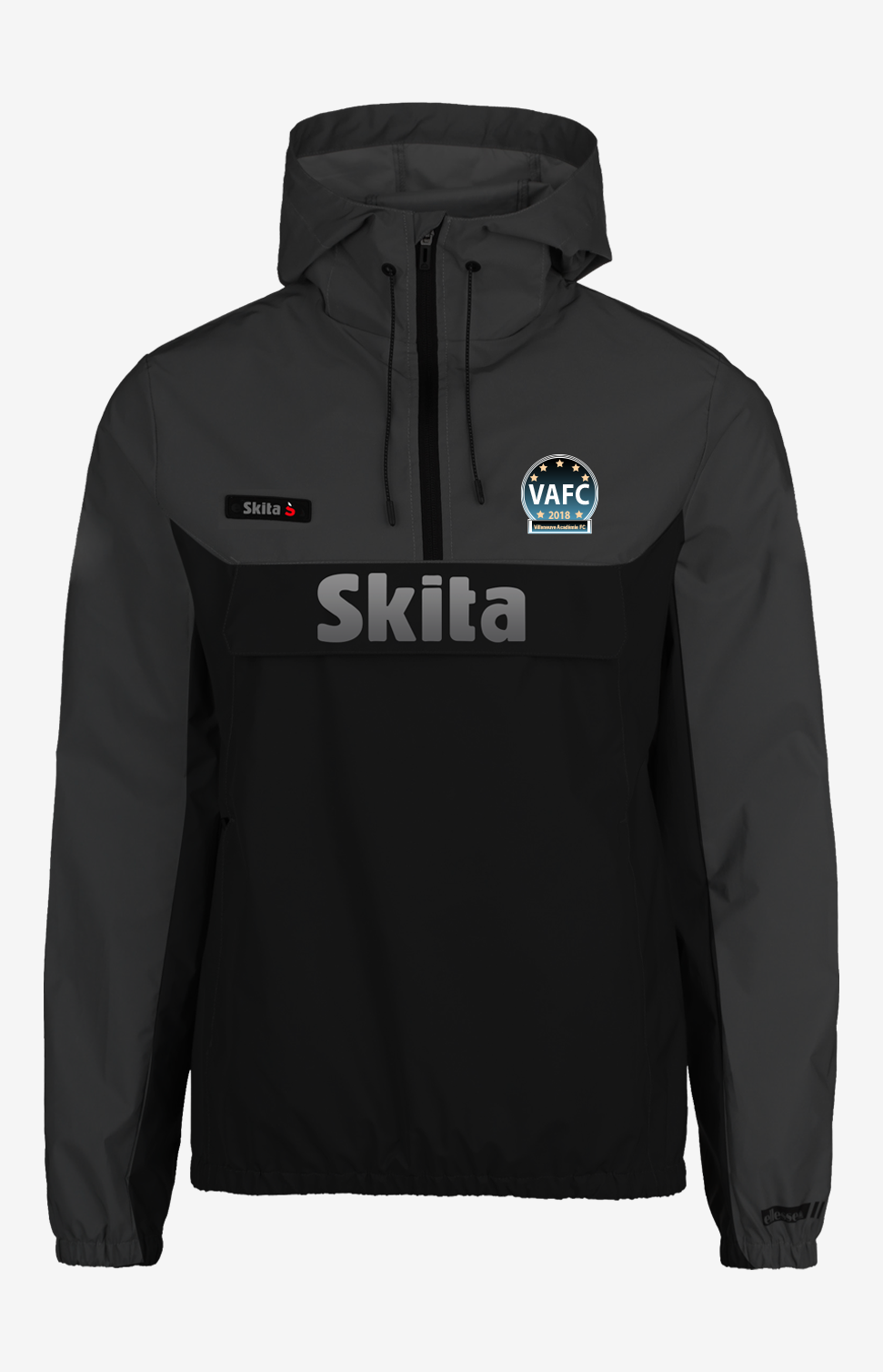 Coupe-vent Gaia Noir (Villeneuve Académie FC)